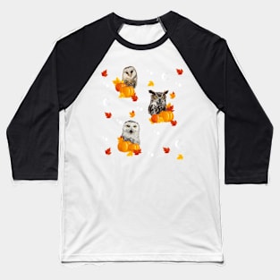 Owls halloween Baseball T-Shirt